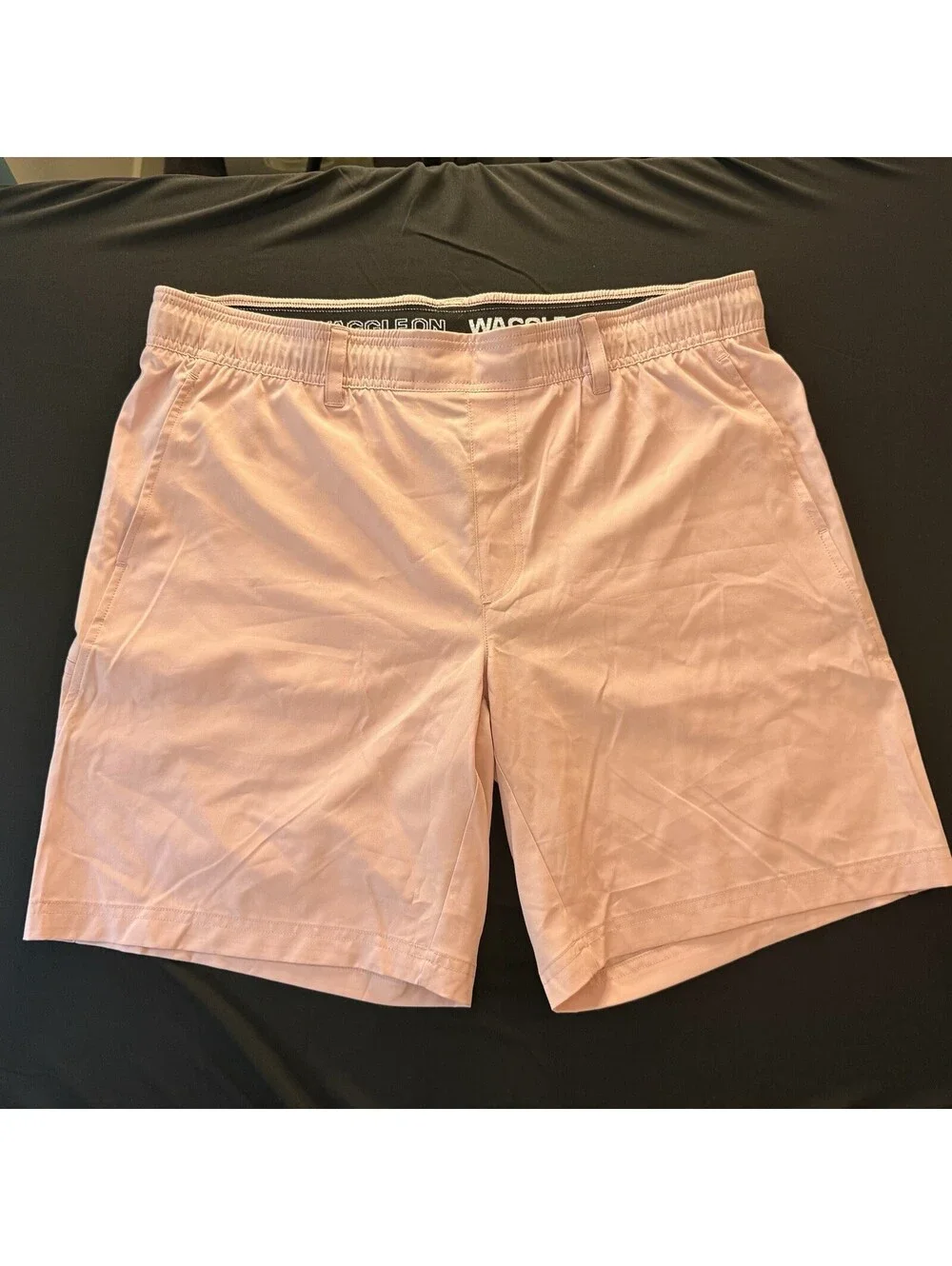 Waggle Golf Shorts Men XL Pink Performance Stretch Elastic Waist Casual